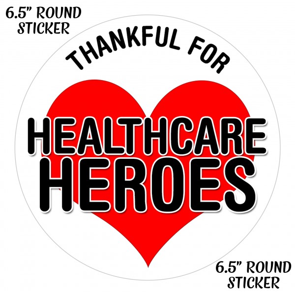 Thankful For Healthcare Workers - Stickers